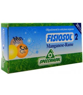 SPECCHIASOL FISIOSOL 2 MANGANESO-COBRE 20 AMP