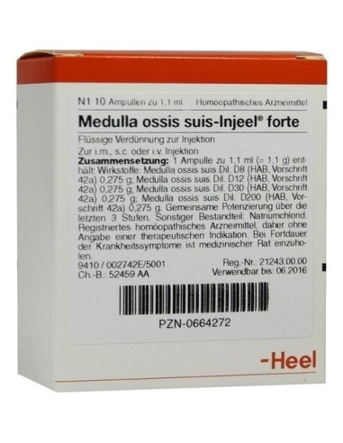 HEEL MEDULLA OSSIS SUIS-INJEEL  10 AMPOLLAS
