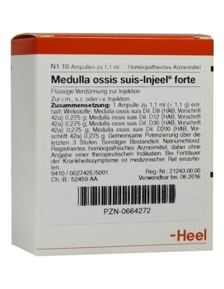 HEEL MEDULLA OSSIS SUIS-INJEEL  10 AMPOLLAS
