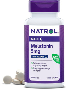 MELATONINA NATROL 5MG TIME RELEASE 100TAB