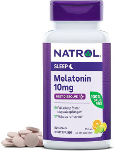 MELATONINA NATROL 10MG FAST DISSOLVE CITRUS 60TAB