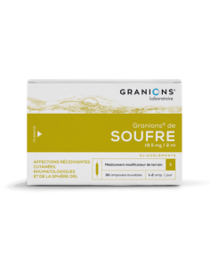 GRANIONS AZUFRE 30 AMPOLLAS
