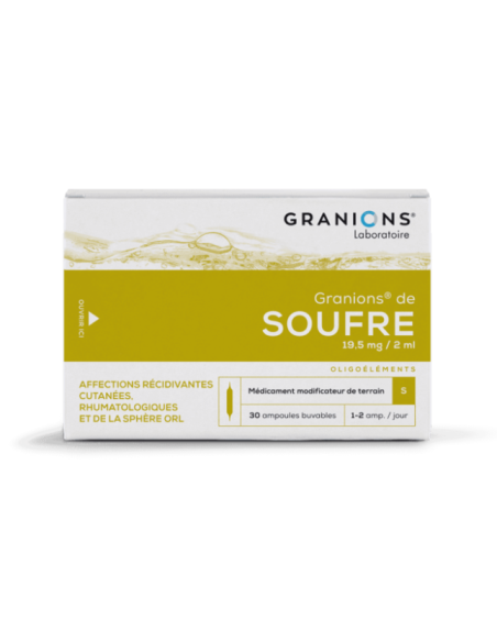 GRANIONS AZUFRE 30 AMPOLLAS